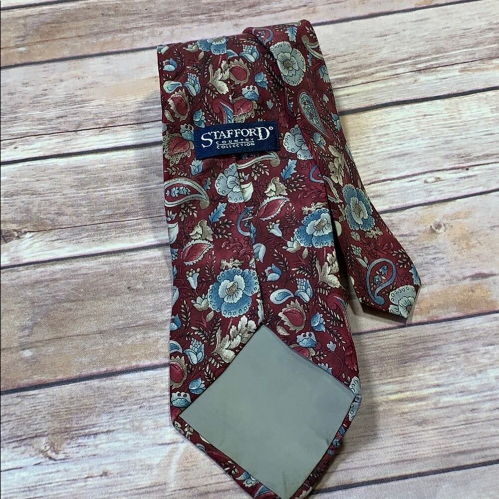 Stafford Country Collection Silk Tie - Picture 2 of 4